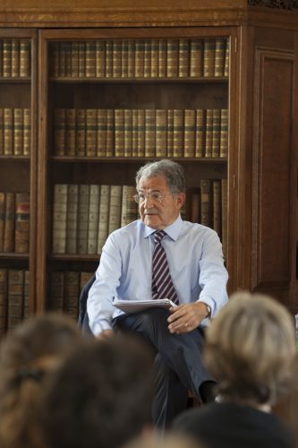 Romano Prodi at Pembroke College, Cambridge