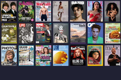 Various Magazine covers illustrating the use of colour photograhy